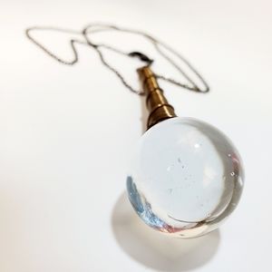 Handmade Wrie Wrapped Glass Drop Pendant